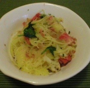 Spaghetti Squash with Italian Vegetables and Herbs