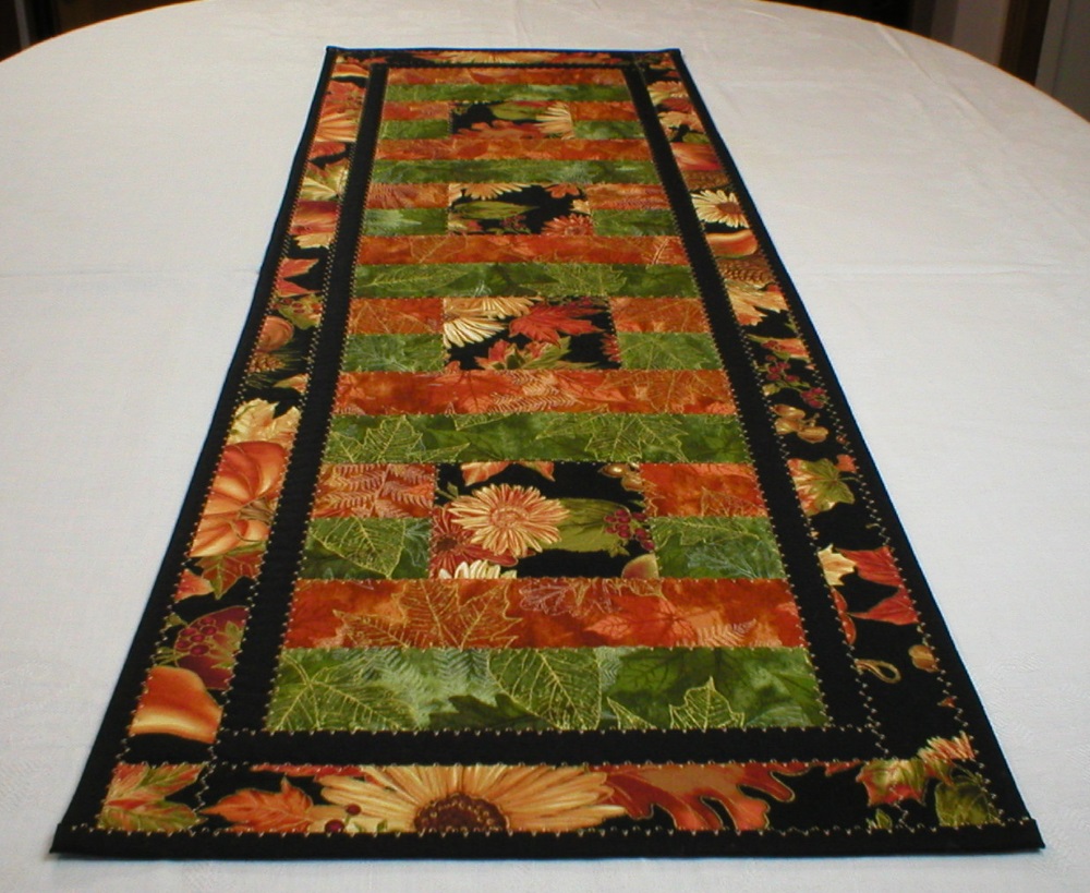 handmade quilted table runner