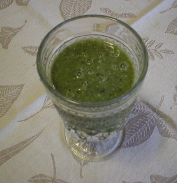 Two Green Fruit Smoothie