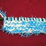 Knitting with Cotton Plus Scrubby Yarn