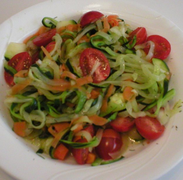 Simple Warm Zucchini Salad