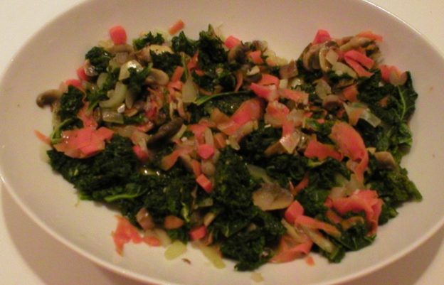 Kale, Carrot, and Mushroom Combo